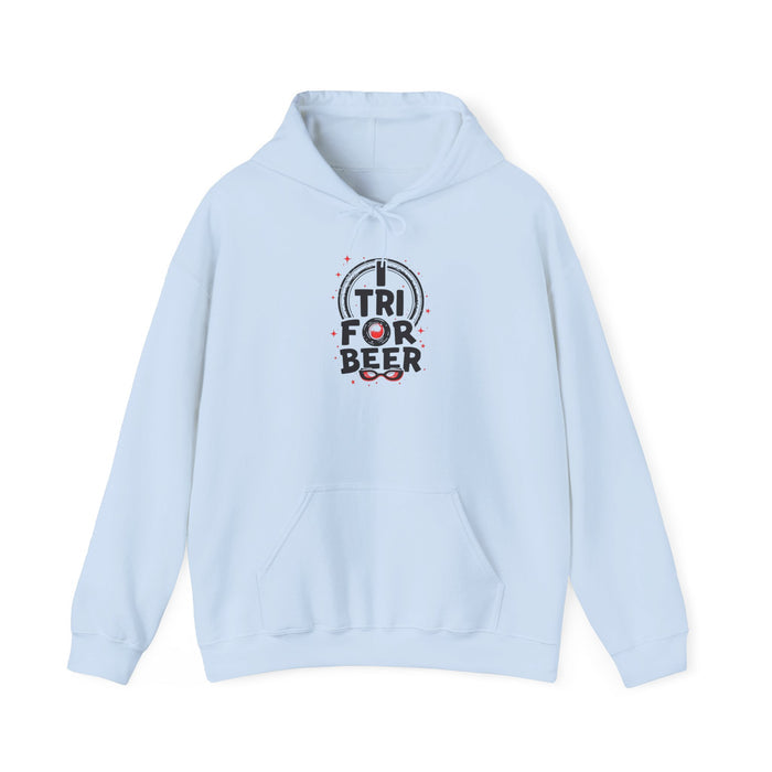 Triathlon Hoodie Tri For Beer - lifestyle view