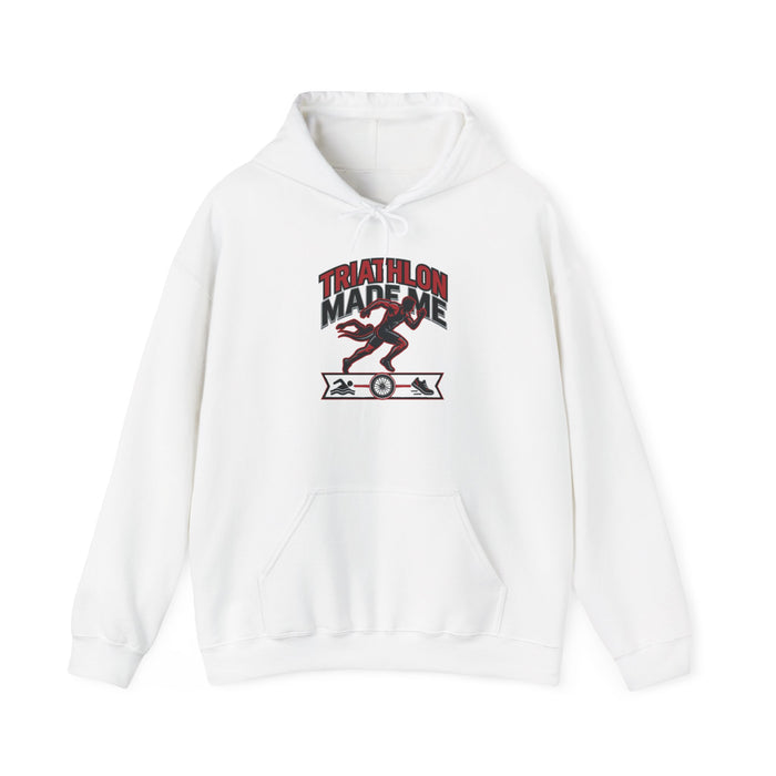 Triathlon Made Me Do It Hoodie — Triathlete Running Cycling Swimming Sweatshirt