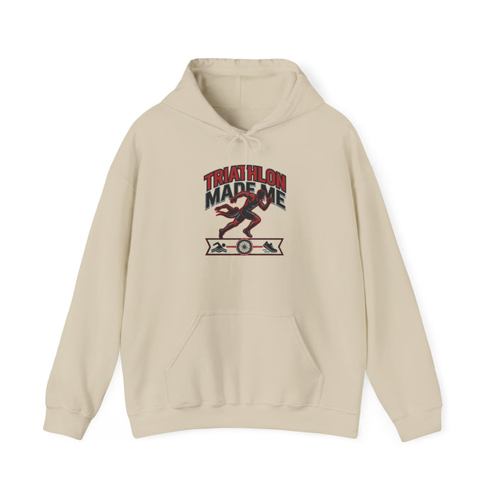 Triathlon Made Me Do It Hoodie — Triathlete Running Cycling Swimming Sweatshirt
