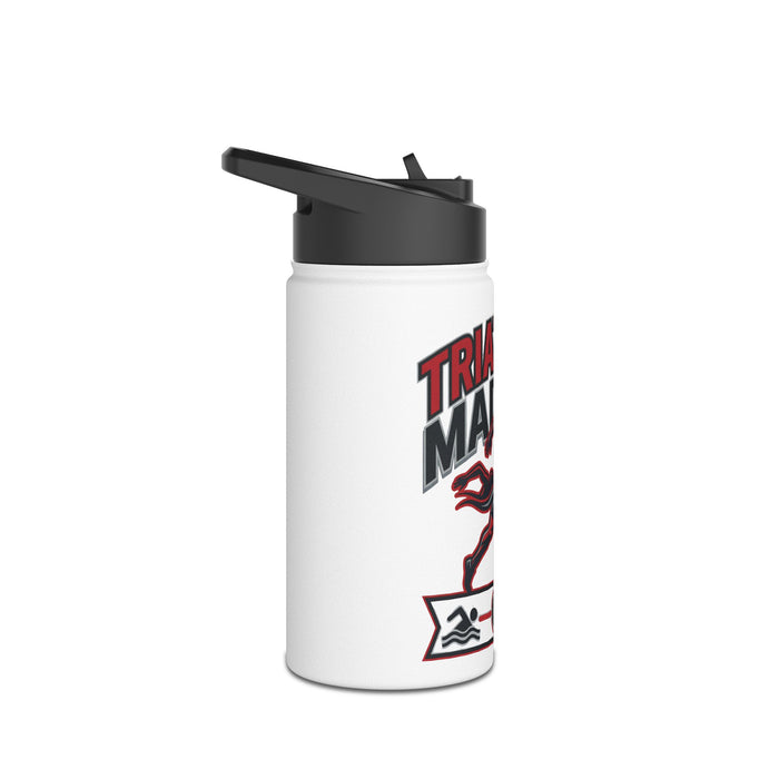 Triathlon Made Me Water Bottle — Stainless Steel Athletic Sports Bottle
