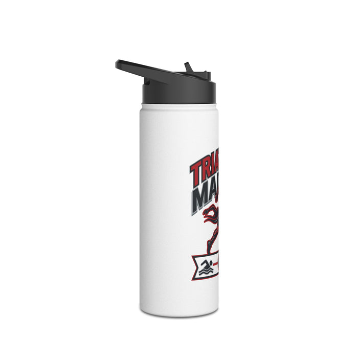 Triathlon Made Me Water Bottle — Stainless Steel Athletic Sports Bottle