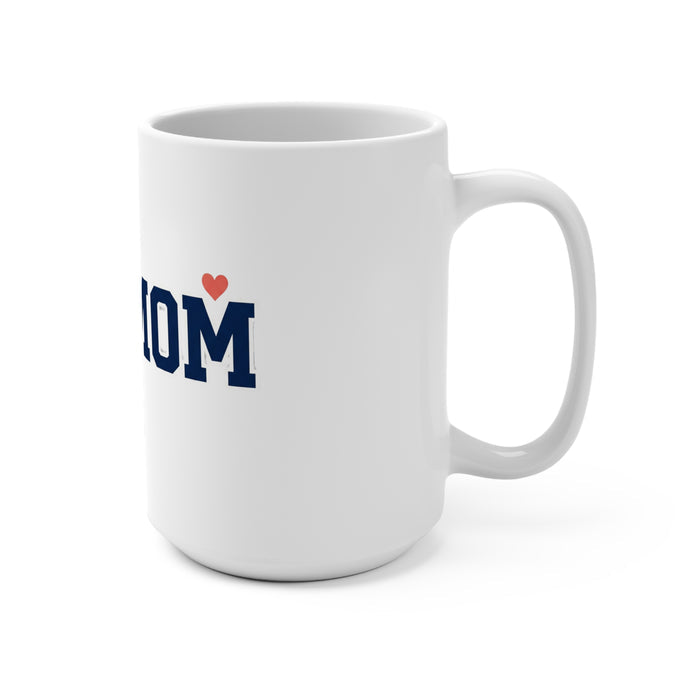Triathlon Mom 15oz Coffee Mug – Cycling & Running Mom Gift with Heart