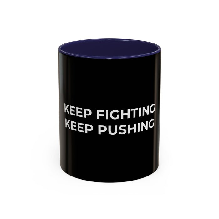 Triathlon Morning Motivation Ceramic Mug - detail view