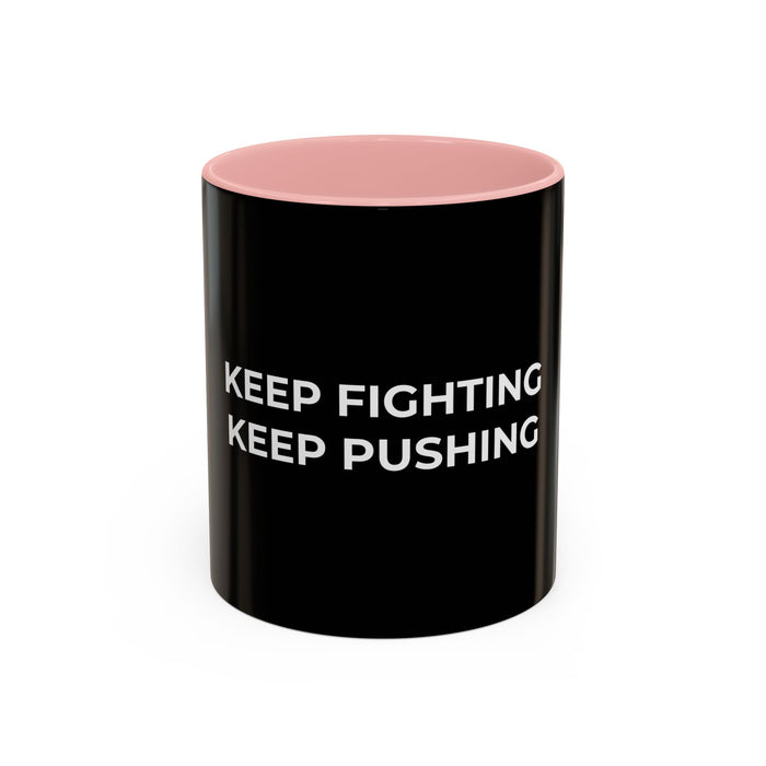 Triathlon Morning Motivation Ceramic Mug - lifestyle view