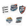 Triathlon Motivational Greeting Cards 5-Pack - Paper products