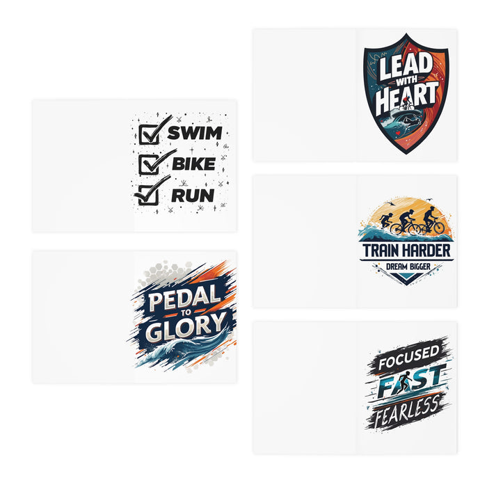 Triathlon Motivational Greeting Cards 5-Pack - Paper products - alternate view