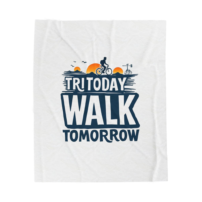 Triathlon Plush Blanket - All Over Prints