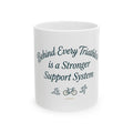 Triathlon Support System Ceramic Mug — “Behind Every Triathlete” Gif