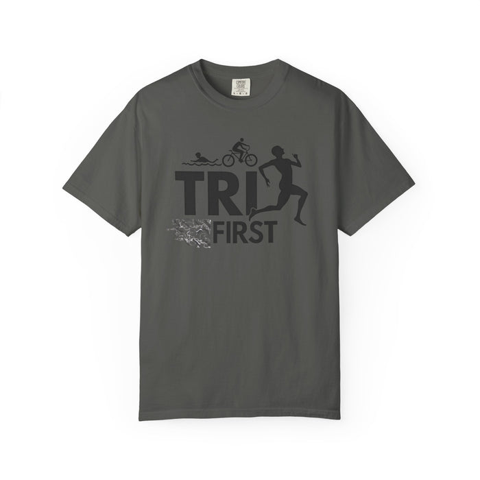 Triathlon Swim Bike Run T-Shirt - detail view