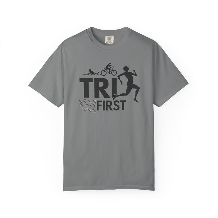 Triathlon Swim Bike Run T-Shirt - lifestyle view