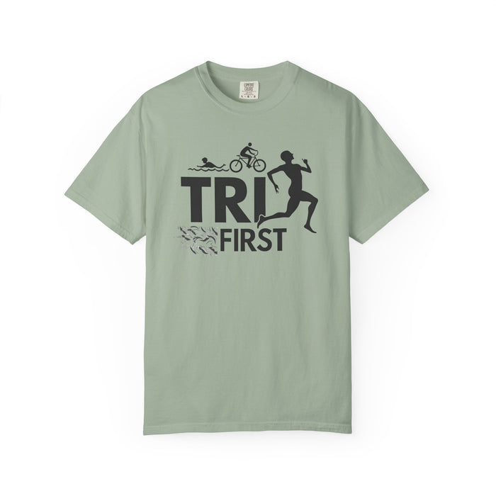 Triathlon Swim Bike Run T-Shirt - size chart