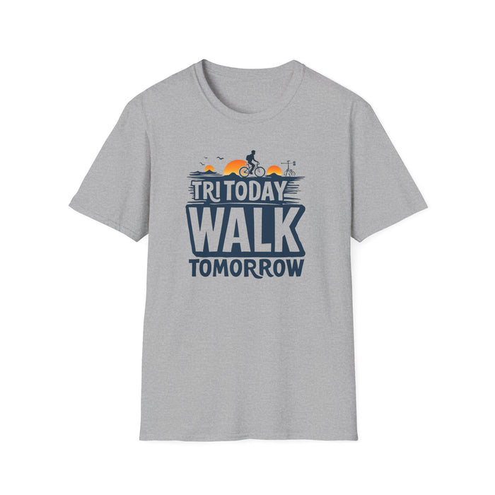 Triathlon T-Shirt Unisex Crew-Neck - 100% Ring-Spun Cotton - alternate view