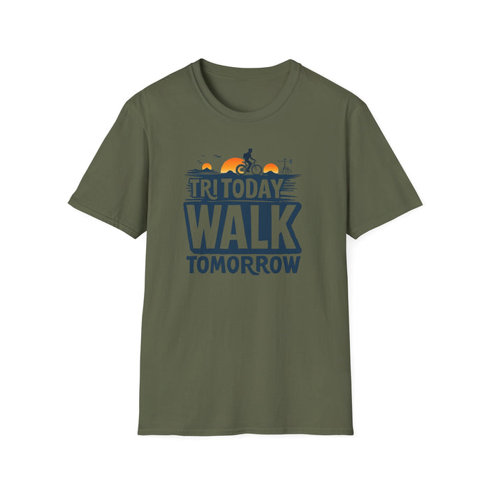 Triathlon T-Shirt Unisex Crew-Neck - 100% Ring-Spun Cotton - lifestyle view