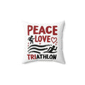 Triathlon Throw Pillow - Home Decor