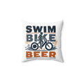 Triathlon Throw Pillow - Home Decor