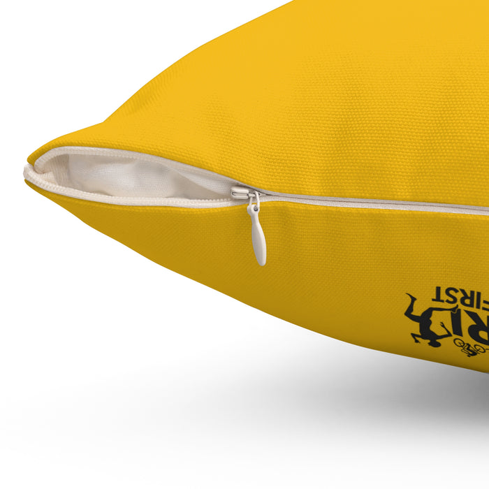 Triathlon Throw Pillow - Home Decor - detail view