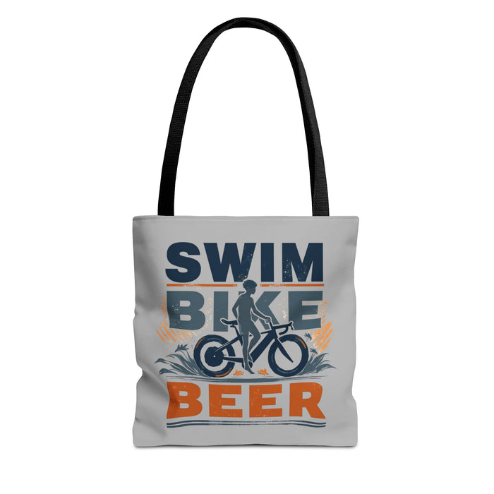 Triathlon Tote Bag - Swim-Bike-Beer Print Eco Nonwoven - Bags