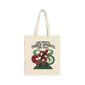 Triathlon Tote Bag — "One Month, Three Sports, One Goal" Canvas Grocery & Gym Tote