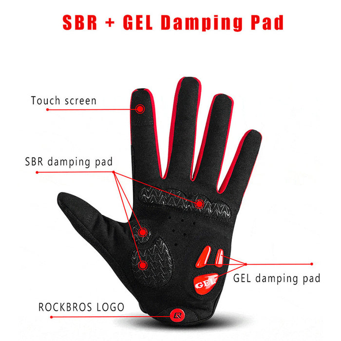 Triathlon Touch Screen Cycling Gloves - Food & Beverages - size chart