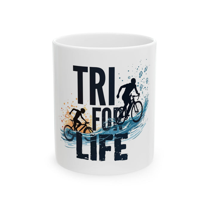 Triathlon Training Ceramic Coffee Mug