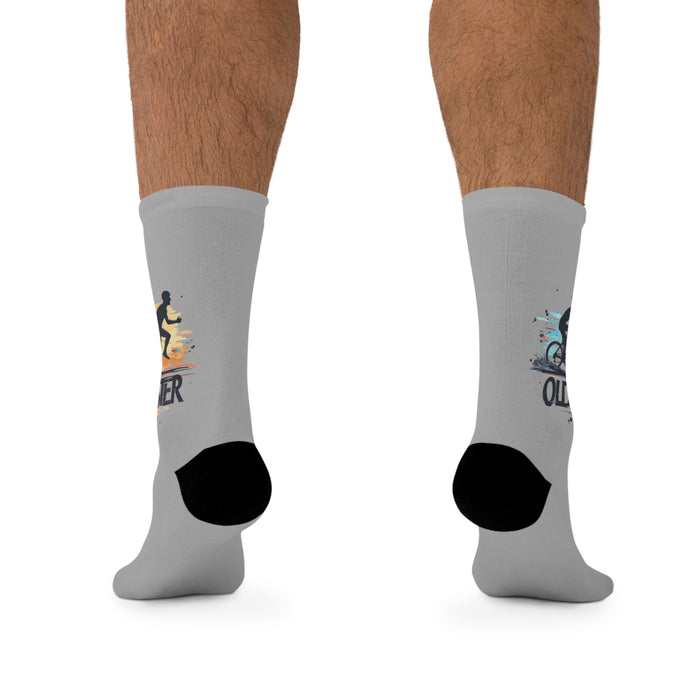 Triathlon Training Crew Socks - All Over Prints - lifestyle view
