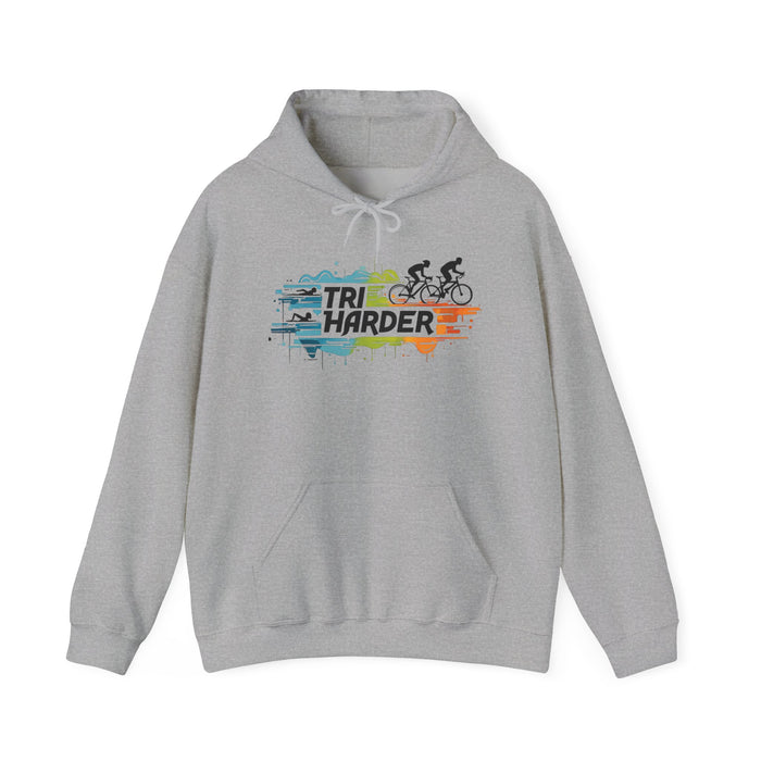 Triathlon Training Hoodie | Motivational Sports Sweatshirt - detail view