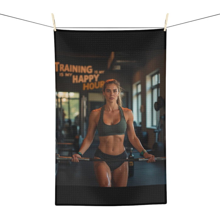 Triathlon Training Motivational Tea Towel - Home Decor - lifestyle view
