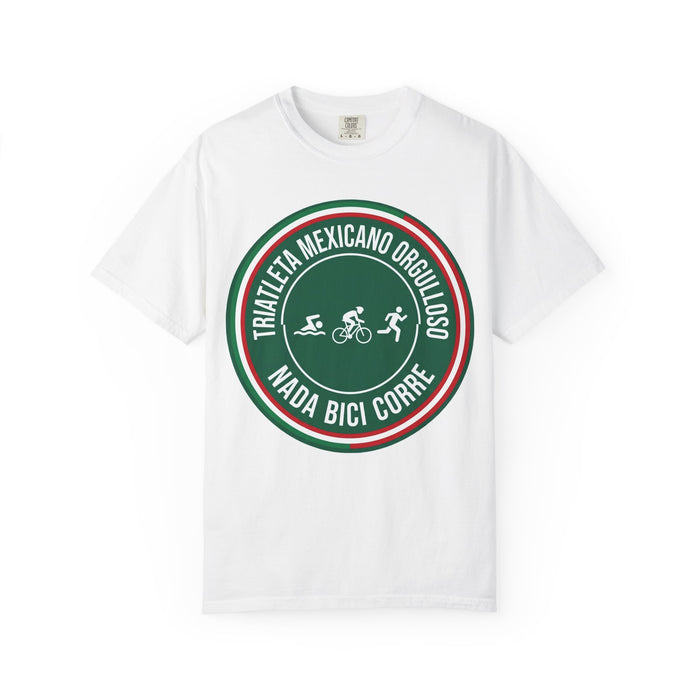 Triathlon Training Tee - Triatleta Mexicano Orgulloso Bella Canvas Unisex Tee (Swim Bike Run) - Fast-Drying Breathable