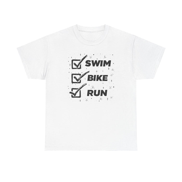 Triathlon Training Tee Lightweight Cotton for Beginners - T-Shirt