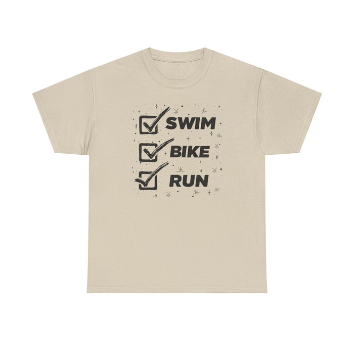 Triathlon Training Tee Lightweight Cotton for Beginners - T-Shirt - alternate view