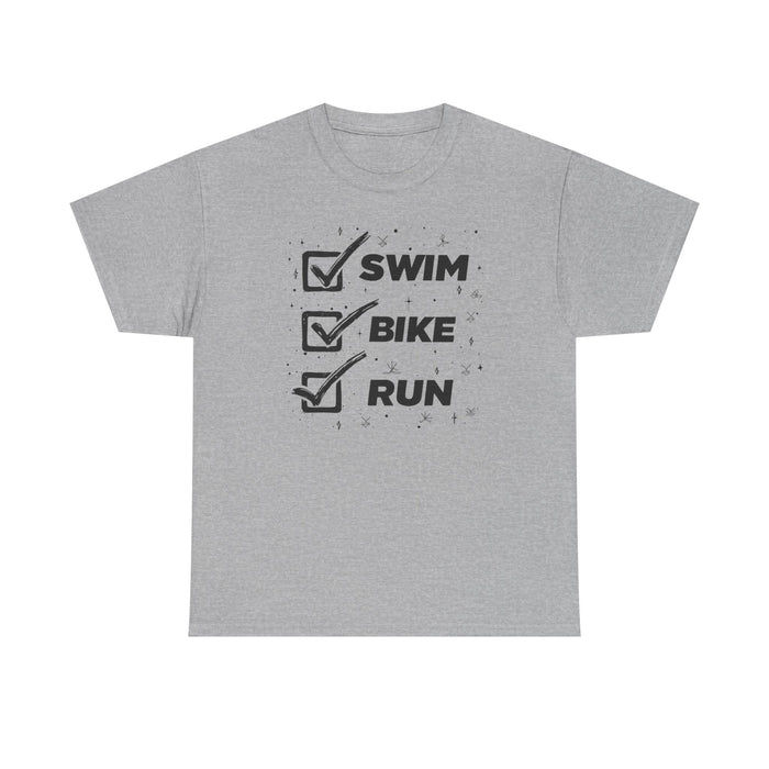 Triathlon Training Tee Lightweight Cotton for Beginners - T-Shirt - detail view