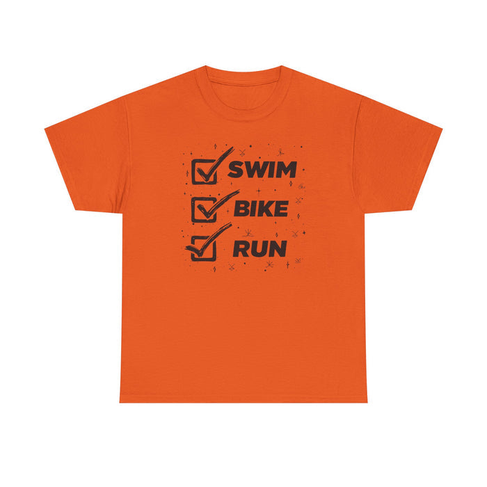 Triathlon Training Tee Lightweight Cotton for Beginners - T-Shirt - size chart