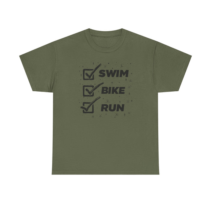 Triathlon Training Tee Lightweight Cotton for Beginners - T-Shirt - size chart