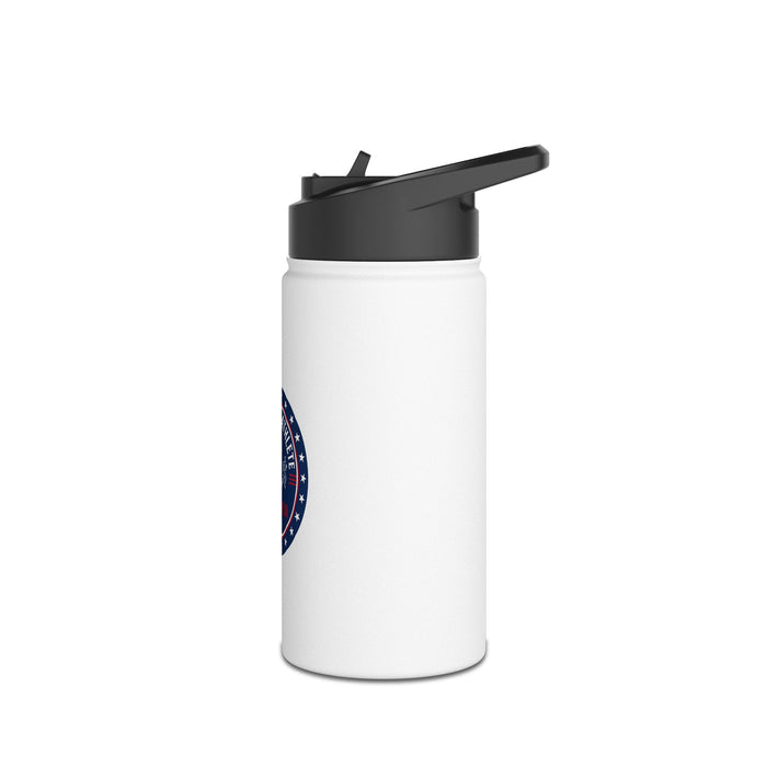 Triathlon Water Bottle - Proud USA Triathlete Stainless Steel Reusable | Swim-Bike-Run