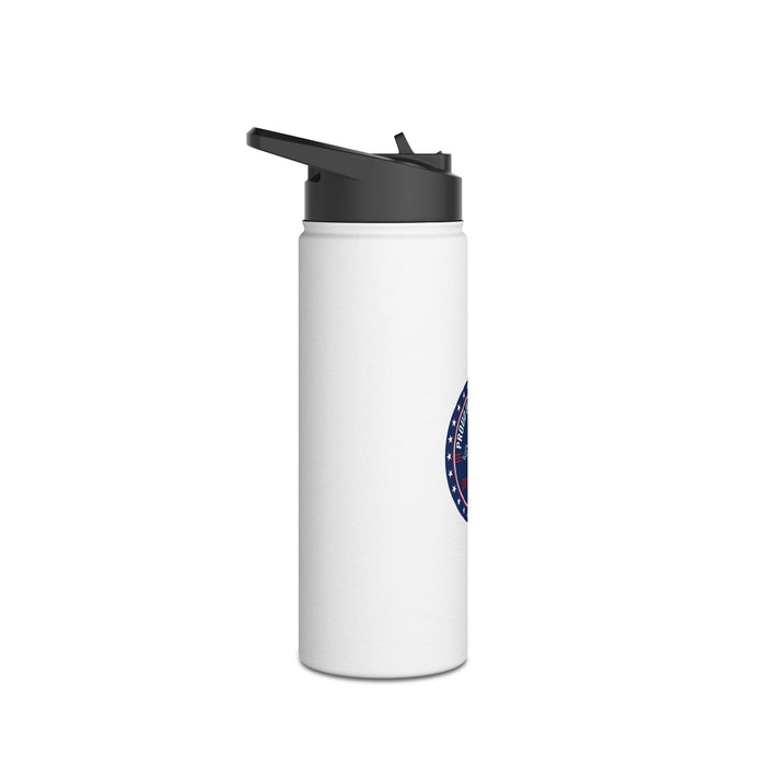 Triathlon Water Bottle - Proud USA Triathlete Stainless Steel Reusable | Swim-Bike-Run