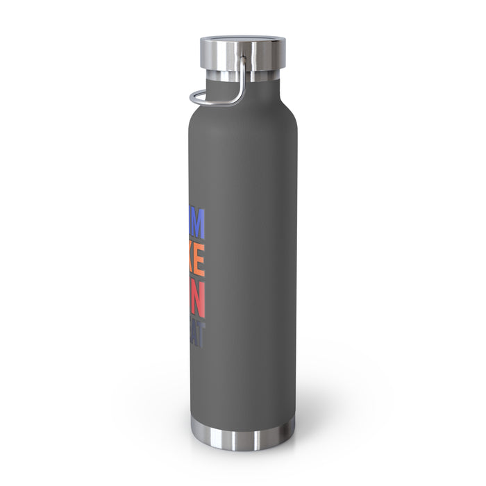 Triathlon Water Bottle – “Swim Bike Run Repeat” 22oz Insulated Stain