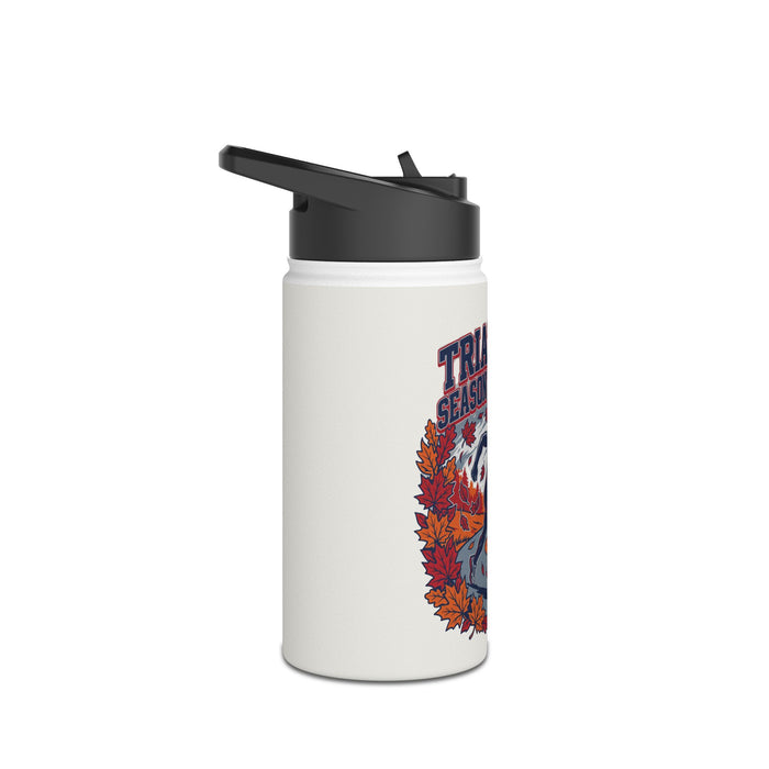 Triathlon Water Bottle — "Triathlon Season Is Calling" Stainless Steel Bottle
