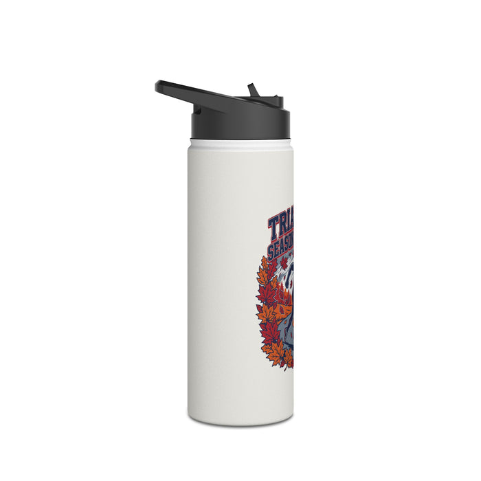 Triathlon Water Bottle — "Triathlon Season Is Calling" Stainless Steel Bottle
