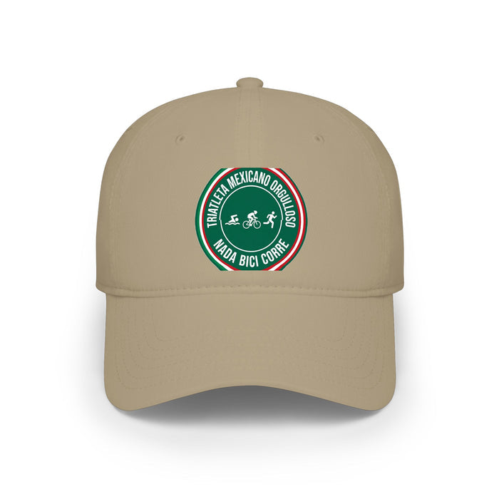 Triatleta Mexicano Orgulloso Low Profile Baseball Cap — Swim Bike Ru