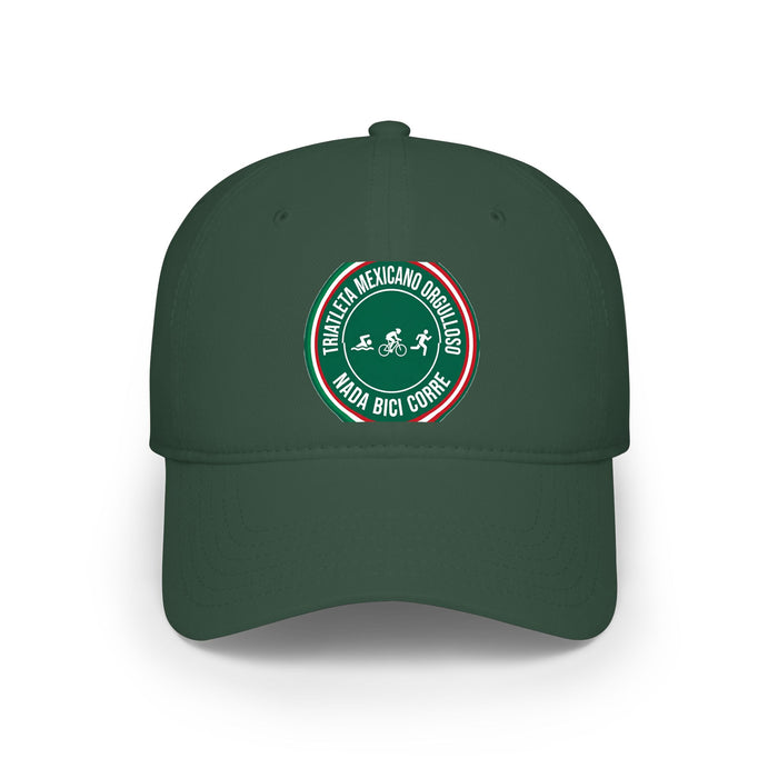 Triatleta Mexicano Orgulloso Low Profile Baseball Cap — Swim Bike Ru