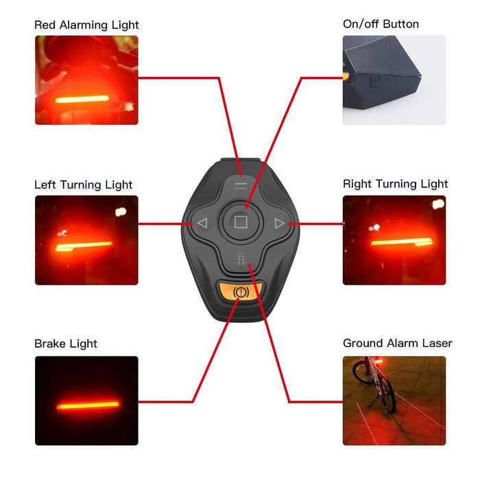 Ultra-Bright Bike Tail Light with Remote Turn Signal - Accessories - size chart