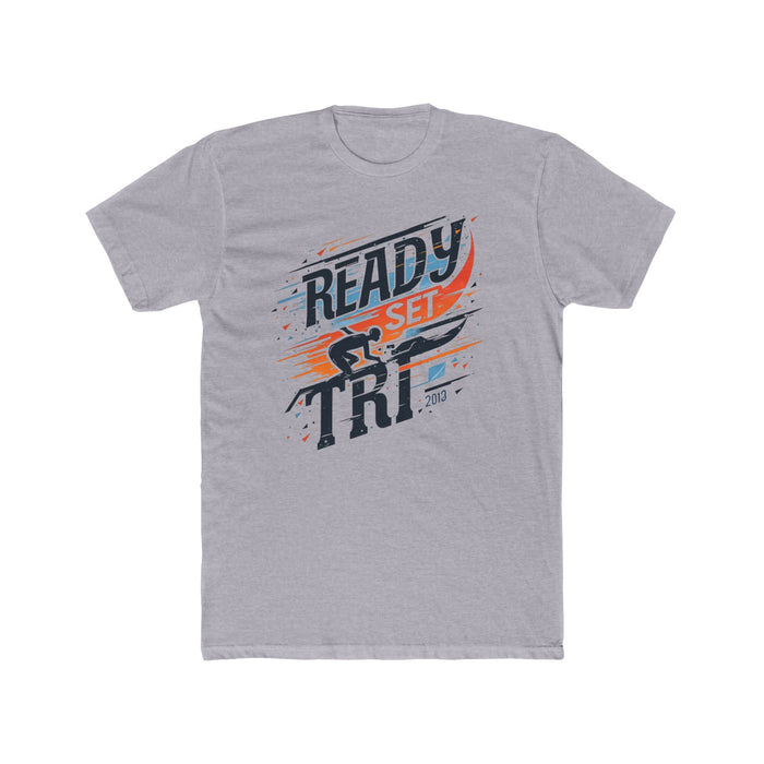 Unisex Cotton Triathlon T-Shirt by Next Level - lifestyle view