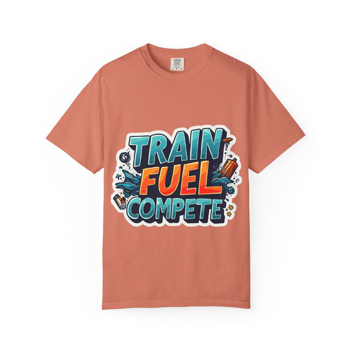 Unisex Cotton Triathlon T-Shirt - detail view