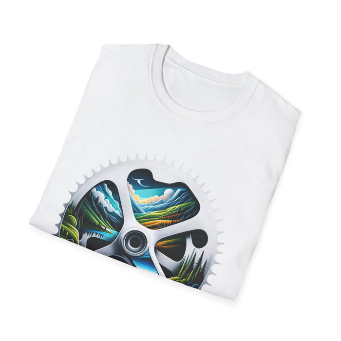 Unisex Cycling Adventure T-Shirt - lifestyle view