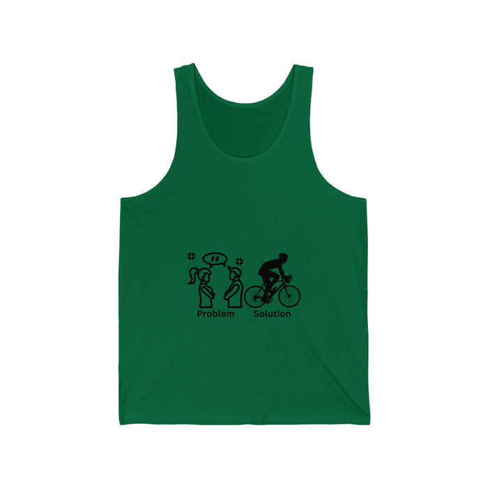 Unisex Cycling Tank Top for Triathletes - detail view for triathlon