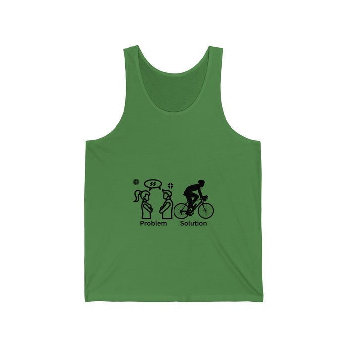 Unisex Cycling Tank Top for Triathletes - lifestyle view for triathlon