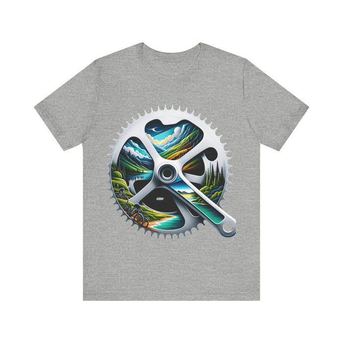 Unisex Cycling Tee - T-Shirt - lifestyle view for triathlon