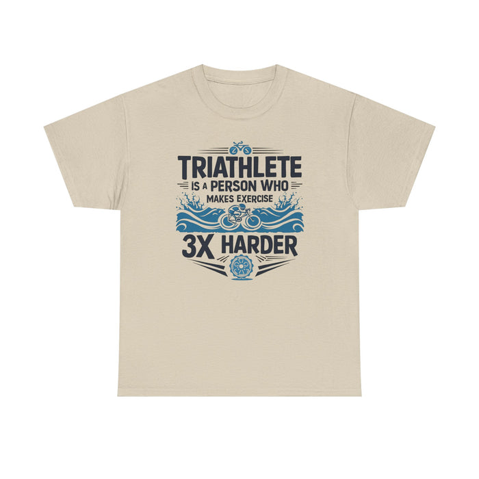 Unisex Funny Triathlon Tee - T-Shirt - alternate view