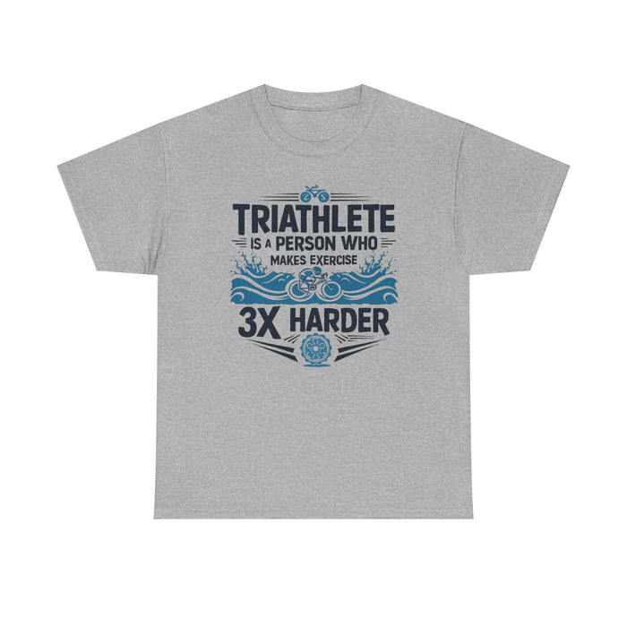 Unisex Funny Triathlon Tee - T-Shirt - detail view