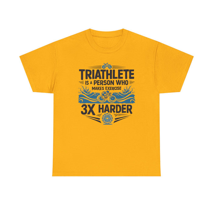 Unisex Funny Triathlon Tee - T-Shirt - lifestyle view